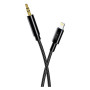 Переходник XO NBR211A Jack 3.5 plug to Lightning 1m, Black