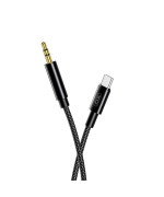 Перехідник XO NBR211B Jack 3.5 plug to Type-C 1m, Black