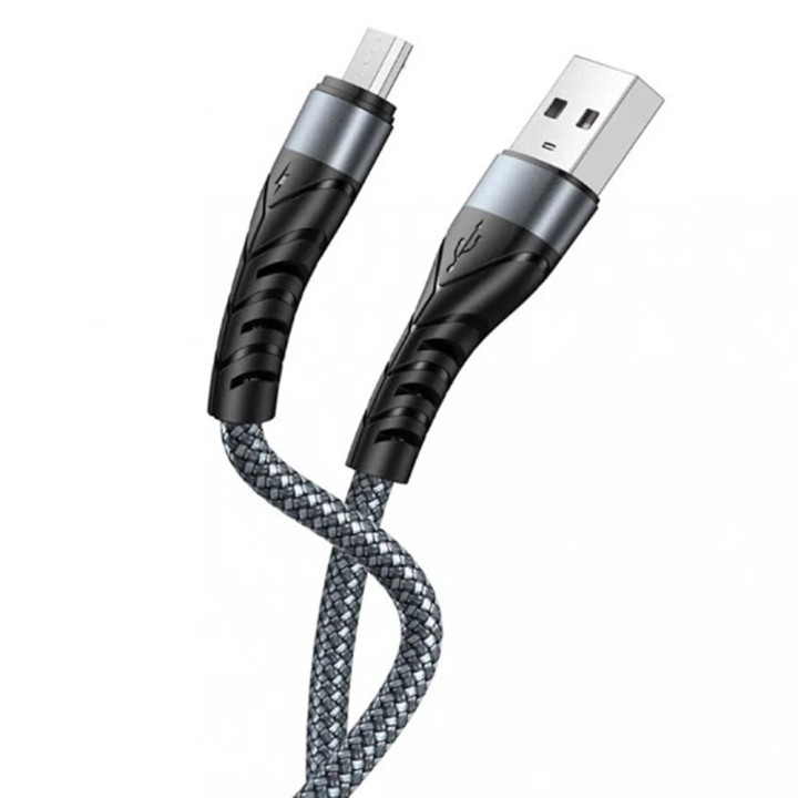 USB Кабель XO NB209 USB to Micro-USB 1m, Black
