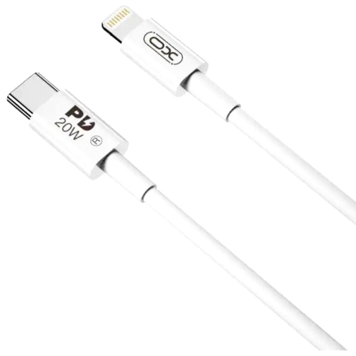 Дата кабель XO NB-Q189B PD20W Type-C to Lightning 2m, White