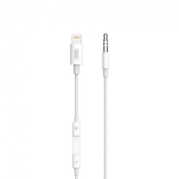 Кабель XO NB-R192A Jack 3.5 to Lightning 1 м, White