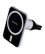 Автомобільний магнітний тримач Borofone BH43 з функцією безпровідної зарядки MagSafe для iPhone 12 серії, Вlack Silver