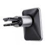 Автомобильный магнитный держатель Borofone BH43 с функцией беспроводной зарядки MagSafe для iPhone 12 серии, Вlack Silver