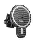 Магнитный автомобильный держатель Hoco CA85 Ultra-fast с функцией беспроводной зарядки, Black
