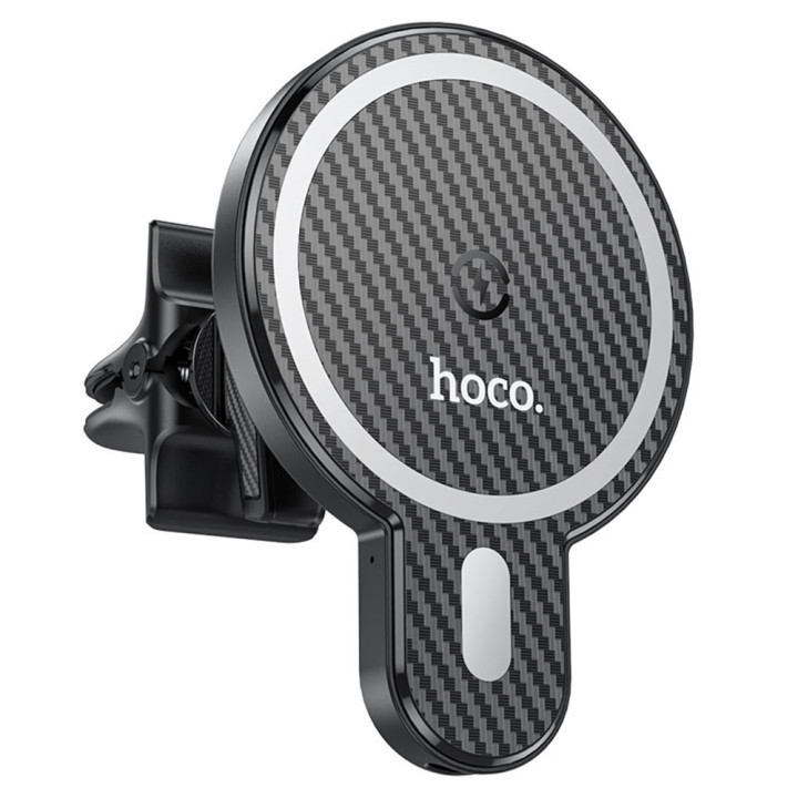 Магнітний автомобільний тримач Hoco CA85 Ultra-fast з функцією безпровідної зарядки, Black