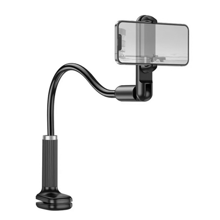 Настольный держатель для смартфона Hoco HD4 с прищепкой, Black
