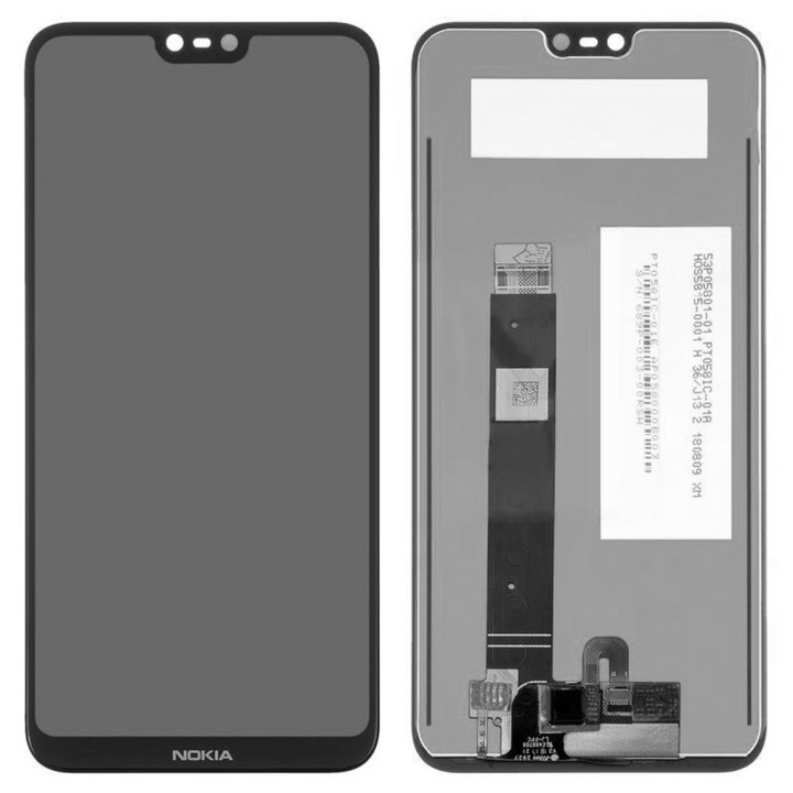 Дисплейний модуль (LCD Дисплей + TOUCH SCREEN) для Nokia 6.1 Plus OEM, Black