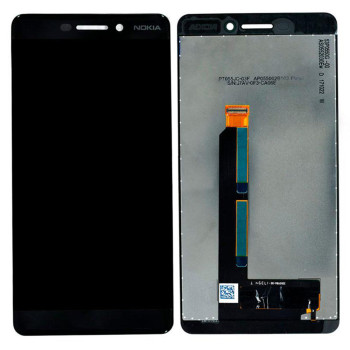 Дисплейний модуль (LCD Дисплей + touch screen) OEM для Nokia  6.1, Black