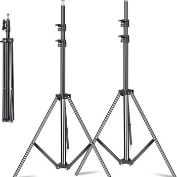 Штатив NeePho NP-9988 для фотоапарата, камери та LED-лампи 72–210 см, Black