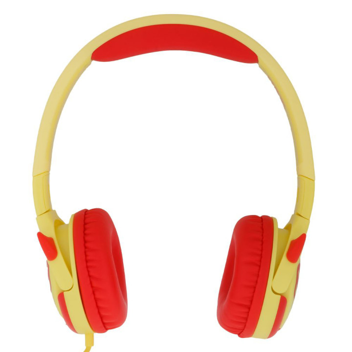Дитячі навушники Celebrat A25 Childrens wired headphones, Red Yellow