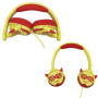 Дитячі навушники Celebrat A25 Childrens wired headphones, Red Yellow
