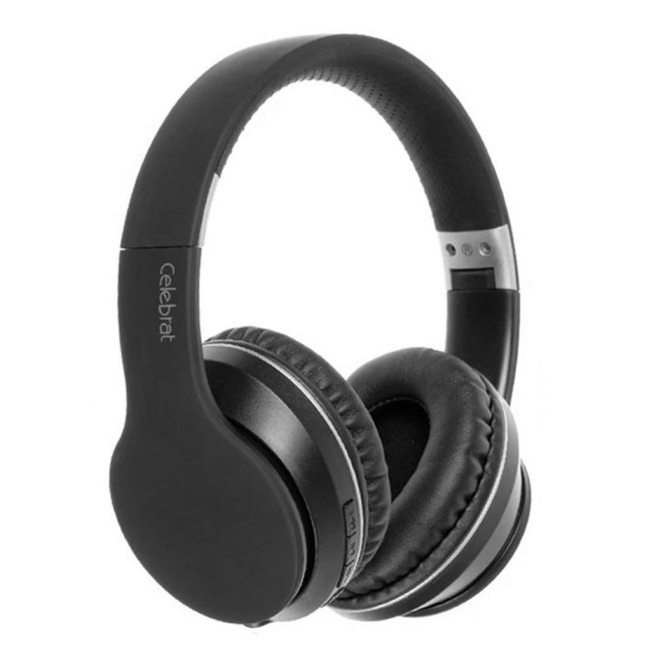 Повнорозмірні Bluetooth навушники-гарнітура Celebrat SKY-6, Black