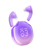 Bluetooth наушники ACEFAST T9 Crystal (Air) 480mAh IPX4, Violet