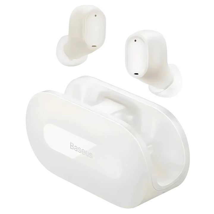 Бездротові Bluetooth навушники-гарнітура Baseus Bowie EZ10 300 mAh, White
