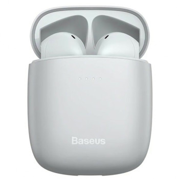 Беспроводные Bluetooth наушники-гарнитура Baseus Encok W04 400 mAh (2022 Edition), White