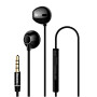 Провідні навушники з мікрофоном Baseus Encok H06 lateral in-ear Wired Earphone 3.5mm Mini-jack 1.2m, Black