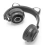 Bluetooth наушники детские CAT EAR BK-28C с кошачьими ушками и подсветкой