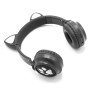 Bluetooth наушники детские CAT EAR BK-28M с кошачьими ушками и подсветкой