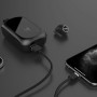 Bluetooth навушники гарнітура Hoco ES37 із зарядним кейсом павербанком, Black