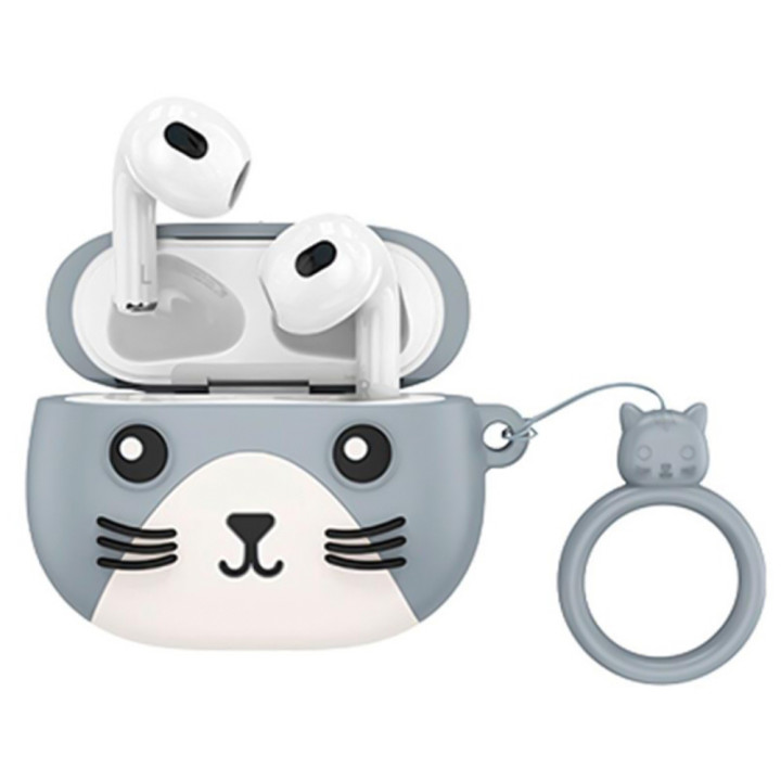 Bluetooth навушники HOCO EW46 300mAh, Khaki Cat