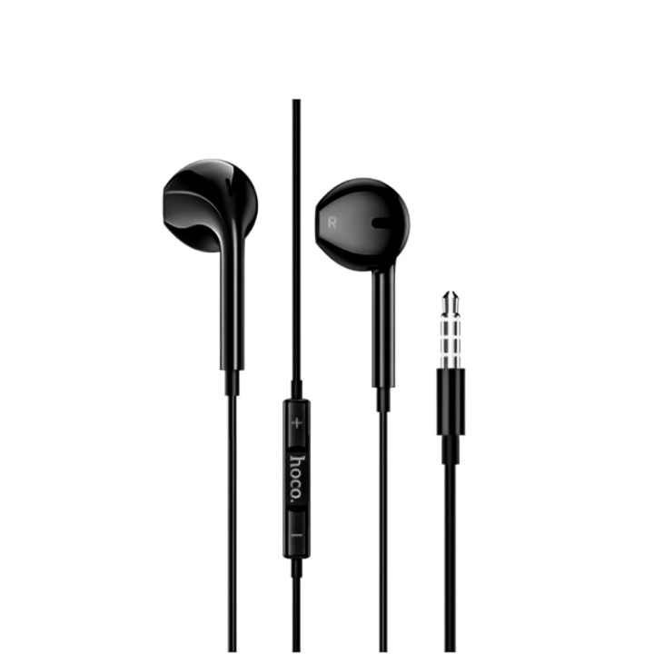 Проводные наушники-гарнитура Hoco M101 Mini-Jack 3.5mm 1.2m, Black