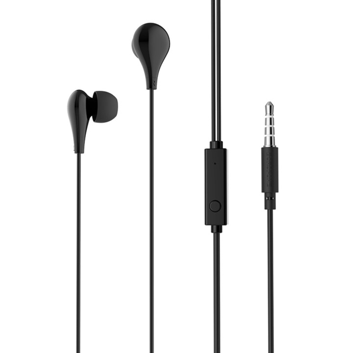 Вакуумні навушники-гарнітура Hoco M24, Black