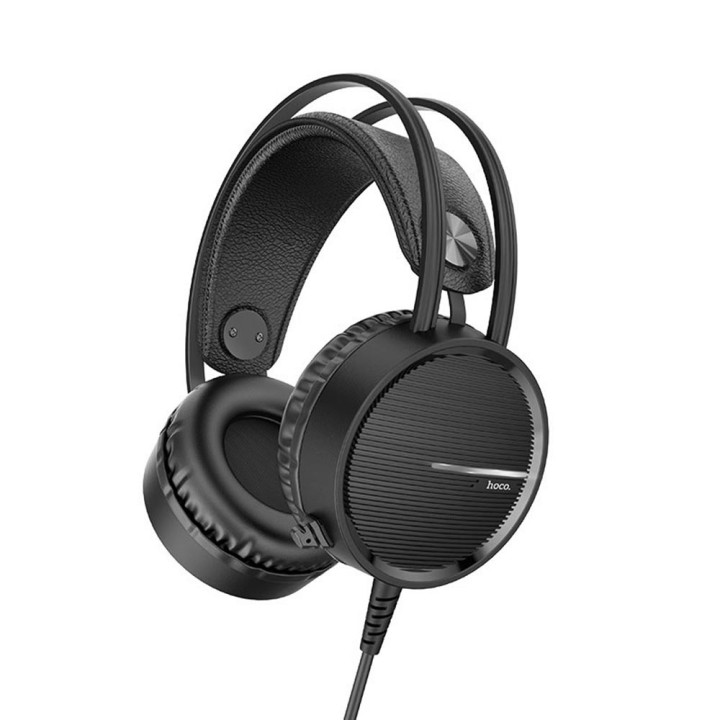 Повнорозмірні ігрові навушники Hoco W100 Touring Gaming Headset, Black