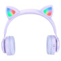 Детские Bluetooth наушники с ушками Hoco W39, 400 mAh, Violet