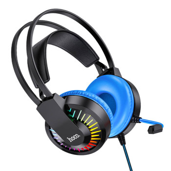 Полноразмерные игровые наушники Hoco W105 Joyful Blue