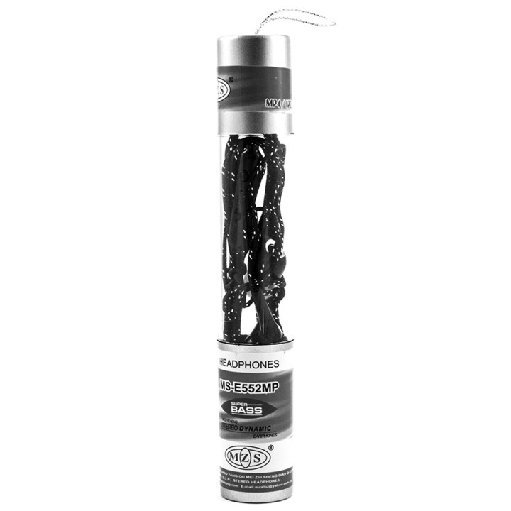 Вакуумные наушники-гарнитура MS-E552MP Black с микрофоном