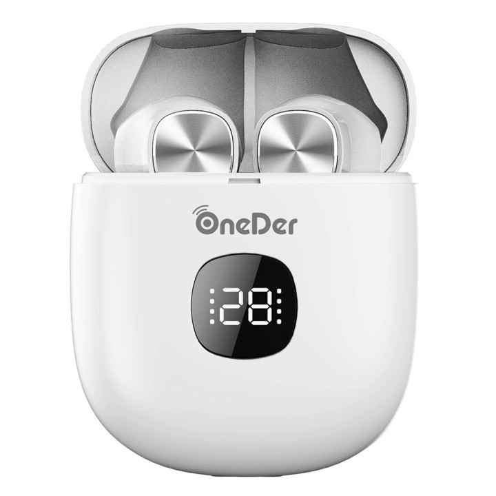 Bluetooth навушники-гарнітура Headset OneDer TWS-W16, White