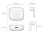 Bluetooth навушники гарнітура Vention Elf Earbuds E03 (NBHW0) 300 mAh IPX5, White