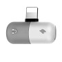Переходник разветвитель Audio Shot Double 2 in 1 Lightning Jack Lightning- Lightning, White-Blue
