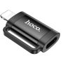 Переходник OTG HOCO UA31B Type-C Female to Lightning Male, Black