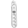 Сетевой удлинитель LDNIO SE4432 на 4 розетки, 4 USB 2м, White