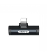 Audio Adapter Remax RL-LA04i MINI Smooth Lightning-to-Lightning Power-Lightning Charging, Black