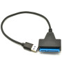 Переходник USB 3.0 to SATA для жесткого диска SSD, HDD (2.5 дюйма), Black