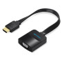 Адаптер Vention 74345 Flat HDMI to VGA converter 0.15m, Black