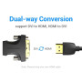 Адаптер Vention AILB0 HDMI Female to DVI (24+1) Male Adapter, Black