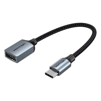 Адаптер Vention CCWHB USB-C - USB 2.0 Type-C OTG 0,15м, Silver