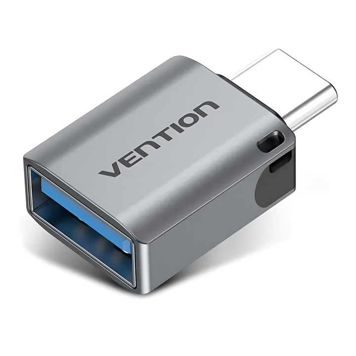 Переходник Vention USB-C Male to USB 3.0 Female OTG Adapter CDQH0, Grey