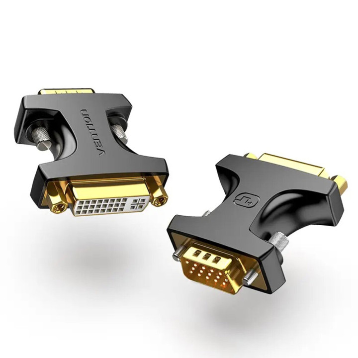 Адаптер Vention DDDB0 VGA Male to DVI Female (24+5) Adapter, Black