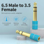 Адаптер Vention VAB-S01-L 6.35mm Male to 3.5mm Female Audio Adapter, Blue