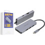 USB HUB Zeto WK WP-U136 7in1 Type-C, Grey
