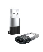 Переходник OTG XO NB149E Type-C - USB 2.4A, Black