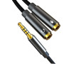 Разветвитель Audio XO NB-R197 с Jack 3.5 на разъемы для микрофона и наушников, Black