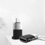 Переходник OTG XO NB149F  USB - Type-C 2.4A, Black