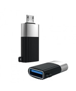 Перехідник OTG XO NB149G MicroUSB - USB 2.0A, Black
