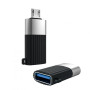 Перехідник OTG XO NB149G MicroUSB - USB 2.0A, Black