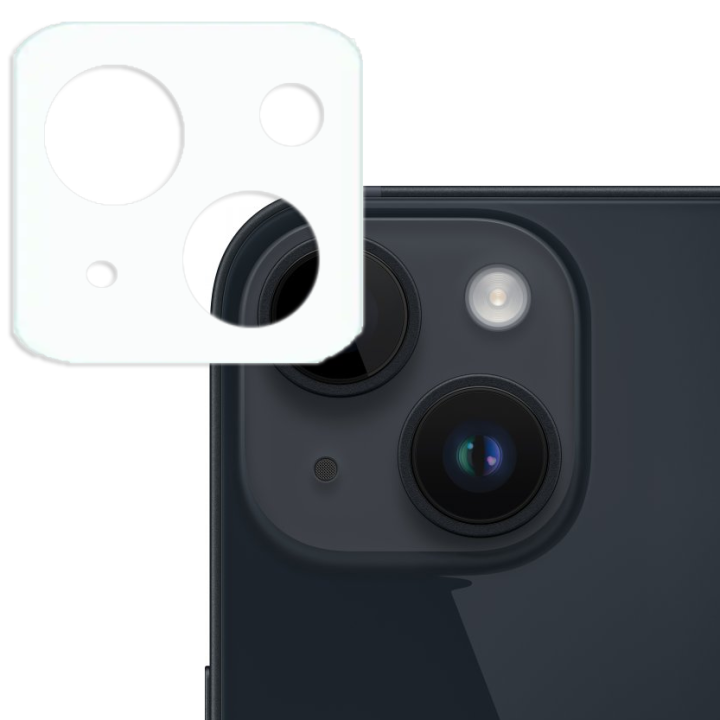 Противоударная гидрогелевая пленка Hydrogel Film для Apple iPhone 14 Plus на камеру 6 шт, Transparent
